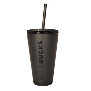 Starbucks  TUMBLER 2019 16 OZ HOLIDAY Black Matte Grande Logo